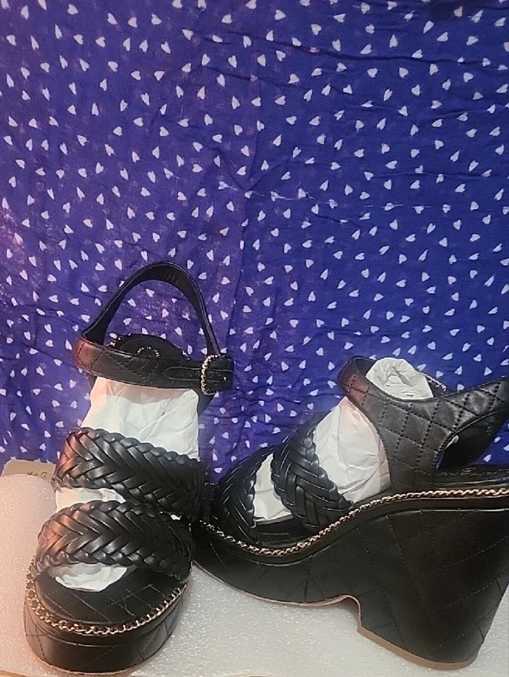 CHANEL platform heels